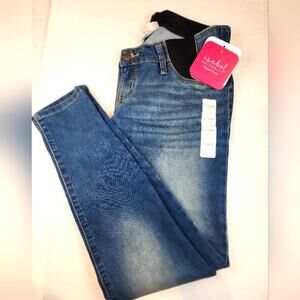 New Isabel Maternity Jeans Blue‎ Jeggings Stretch Exapndable Size 2 / 26
